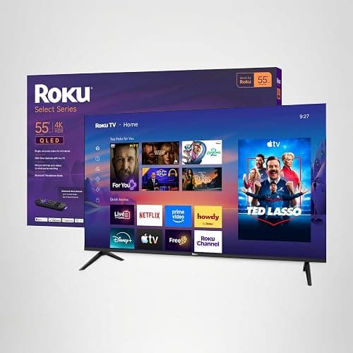 Roku 55-Inch Select Series Smart TV 2026-4K QLED TV - Roku TV | Flat Screen QLED Television with Voice Remote, Wi-Fi & Bluetooth Headphone Mode - Streaming Live Local News, Sports, & Movies thumbnail 16