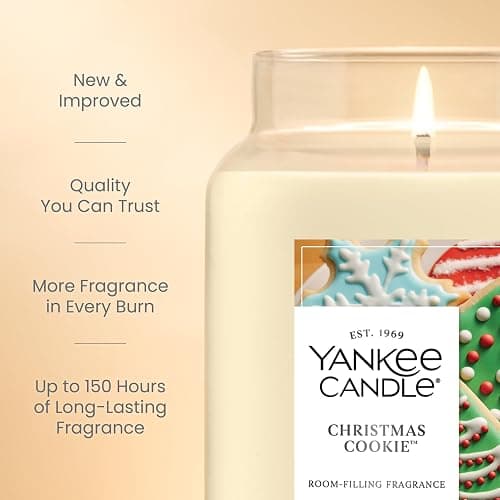 Yankee Candle Christmas Cookie Scented Candle, 22oz Large Jar with up to 150 Hour Burn Time, Giftable thumbnail 5