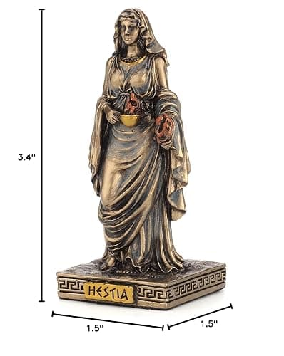 Veronese Design Greek Gods Miniature Figurine (Hestia, Bronze) thumbnail 2