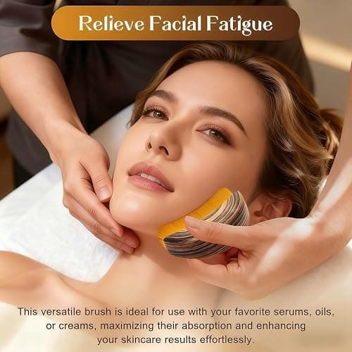 Lymphatic Contour Face Brush – Gentle Vibration Facial Massager for Jawline, Chin & Contouring, Lymphatic Face Sculpting Tool for Lifting & Detox, Relaxing Facial Massage Brush for Women (2) thumbnail 9
