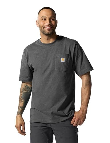 Carhartt Men's Loose Fit Heavyweight Short-Sleeve Pocket T-Shirt (Also Available in Big & Tall) - Image 1