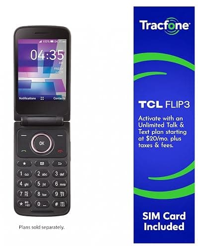 Tracfone, TCL FLIP 3, SIM Card Included Flip Phone (Locked to | 16GB, Stone Gray, 5MP Video Capable Camera, Locked [Sim Card Included - Separate Purchase Not Necessary] thumbnail 2