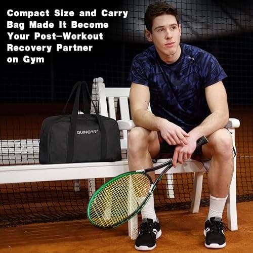 QUINEAR Air Compression Recovery System, Professional Sequential Device for Massage Therapy, Foot and Leg Recovery Boots to Improve Circulation for Athletes, FSA-HSA Eligible (Medium) thumbnail 8