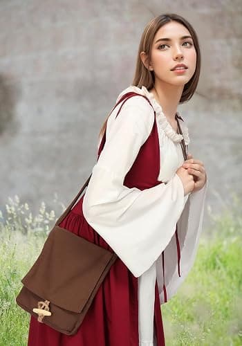 PROCOS Medieval Canvas Shoulder Bag, Pilgrim Pouch Bag Renaissance Viking Cosplay Accessory thumbnail 5