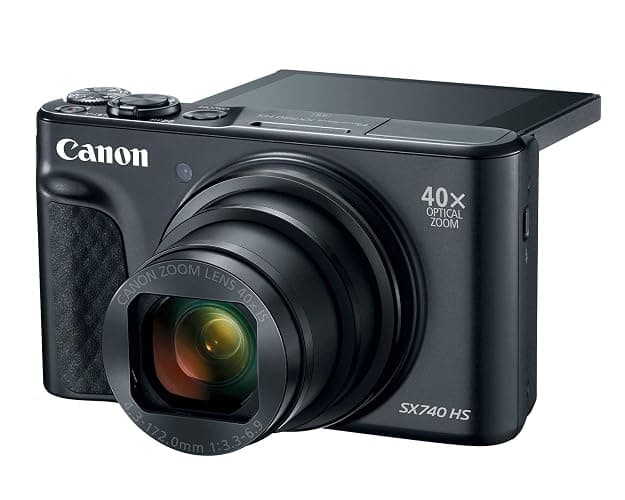 Canon PowerShot SX740 Digital Camera w/40x Optical Zoom & 3 Inch Tilt LCD - 4K VIdeo, Wi-Fi, NFC, Bluetooth Enabled (Black) (Renewed) thumbnail 5