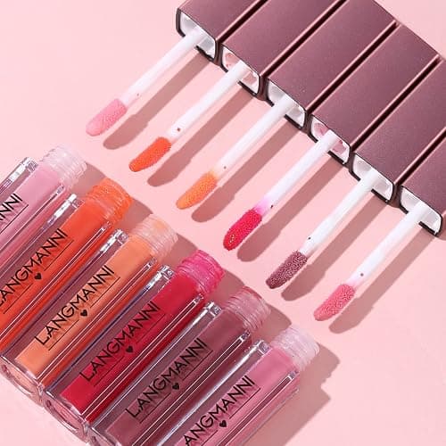 LANGMANNI 12Pcs Lip gloss Collection Makeup Set, Shiny Smooth Soft Liquid Lip Glosses Lip Stain With Rich Varied Colors For Girls And Women Makeup (Glossy-A) thumbnail 8