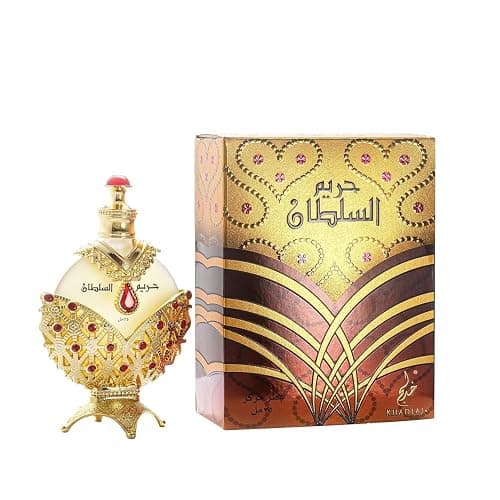 KHADLAJ PERFUMES Hareem Al Sultan Gold Concentrated Perfume Oil for Women, 1.18 Ounce with Floral, Fresh, and Sandalwood Scent - Image 1