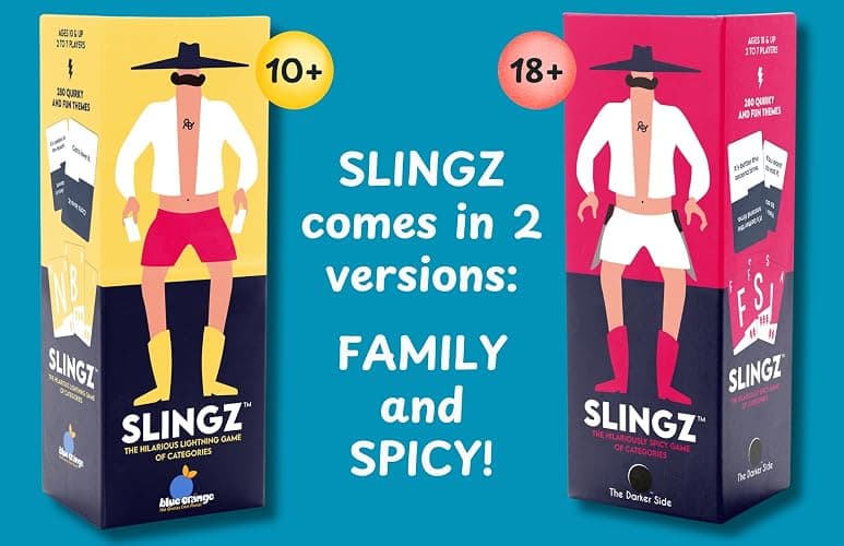Slingz by Blue Orange Games, Fast and Hilarious Word Card Party Game of Categories for Ages 10 & Up, 2 to 7 Players thumbnail 8