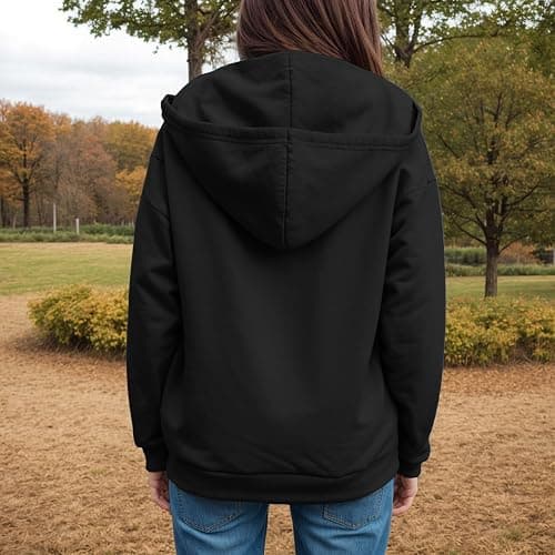 Zip Up Hoodie Women Oversized Sweatshirts 2025 Fall Winter Fashion Long Sleeve Casual Lightweight Y2K Hooded Jacket thumbnail 5