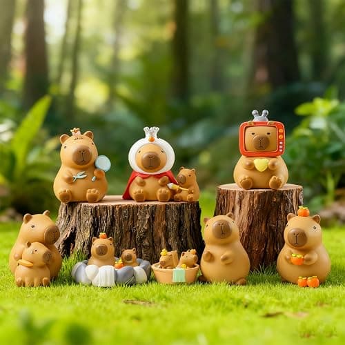 Popobox Capybara Lazy Days Blind Box Figures, Random Design Action Figures Collectible Toys for Birthday Gift, Home Decorations, Single Box thumbnail 2