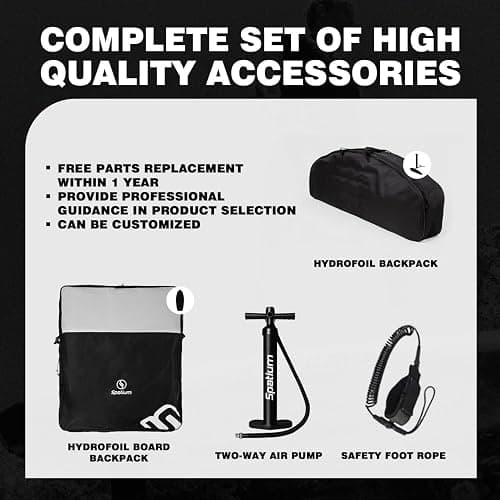 Spatium Unpowered Hydrofoil Boards Inflatable Foil Board Foiling Surfing with F200 Foil Boarding Without Motor thumbnail 6