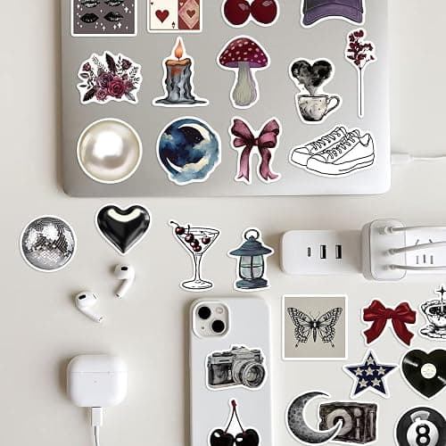 200PCS Aesthetic Downtown Girls Stickers Pack Cool Trendy Y2K Stickers for Water Bottle Funny Waterproof Sticker for Teens Adults Vinyl Sticker for Laptop Skateboard Party Supplies(Downtown200) thumbnail 4