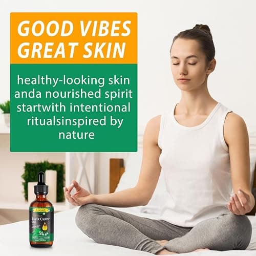 Uocasi 2Pack Jamaican Black Castor Oil, 100% Pure Cold Pressed in Glass Bottles, Body Massage, Hair Growth, Eyebrow Nourishment, 4.04 Oz thumbnail 5