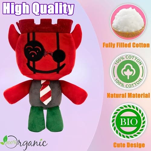 TQJOUJOU JX1DX1 Plush Toys, 9.8in Killers and Survivors Stuffed Animals Doll, Collectible Plushies for Video Games Fans (Red) thumbnail 3