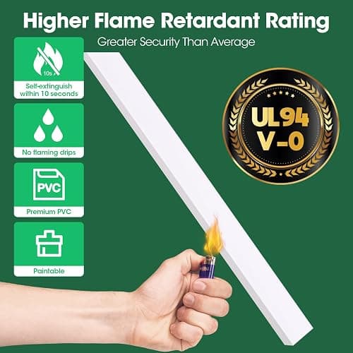 AZEN Cord Hider Kit, 110in Cord Covers for Wires on Wall, Paintable Wire Covers for Cords on Wall, Self-Adhesive Cable Hider Cord Organizer, Wire Hiders for TV on Wall, 8X L14in X W0.96in x H0.57in thumbnail 7