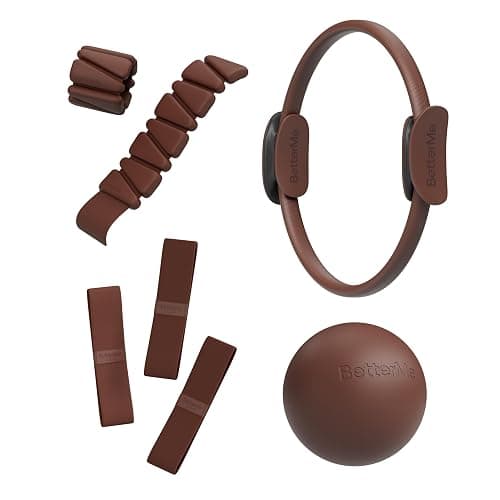 BetterMe Bubble Butt Kit – Pilates Ring, Weight Bands, Soft Ball & Loop Bands – Glute Training Pilates Kit for Women – Home Workout Pilates Equipment Set - Image 1