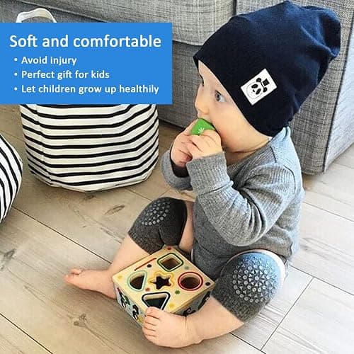 Little World Baby knee Pads for Crawling - 5 Pack Anti Slip Unisex Baby Knee Protectors - Toddler Knee Pads Gift Idea for Baby thumbnail 7