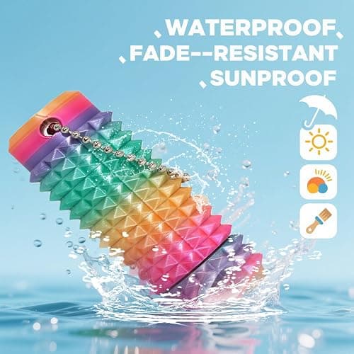 3PC Little Ouchies Fidget Toys Adults, Pain Stim Fidget Anxiety Relief Pain Stim Pocket Sensory Toys for Anxiety and Stress Reduction,Portable Travel Stress Relief Spiky Fidget Keychain (Style-2) thumbnail 5