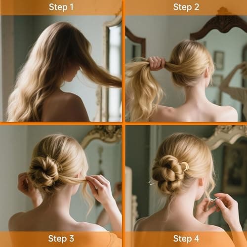 BEoffer French Hair Pin 3PCS Metal Hair Pins for Women Elegant French Twists, Buns and Updos with No Hair Damage, U-shaped French Pin Great Hold and Comfortable Keeps Hair in Place (Gold Black Silver) thumbnail 8