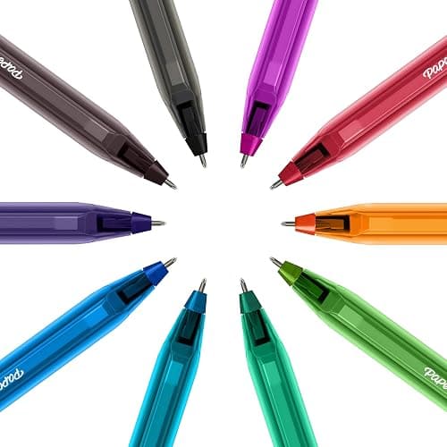 Paper Mate InkJoy 100ST Ballpoint Pens | Medium Point (1.0mm) | Fun Colours | 10 Count thumbnail 5