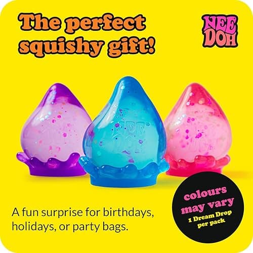 Schylling NeeDoh Dream Drop - Sensory Squeeze Toy with Dreamy Smooth Squeeze - 3" Tall - Color May Vary (Pack of 1) thumbnail 7