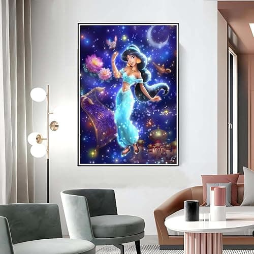 RYMILIE Diamond Painting Kits for Adults - Princess DIY 5D Diamond Art Kits Full Drill Diamond Dots Paintings with Diamonds Gem Art and Crafts Home Decor 12x16inch thumbnail 3