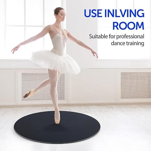 Tristcily 31inch Portable Dance Floor, Tap Dance Floor, Ballet Training Equipment Ideal for Figure Skating Practice Mat,Jazz,Tap Board,Turning Board and Party Dancing for All Ages thumbnail 3