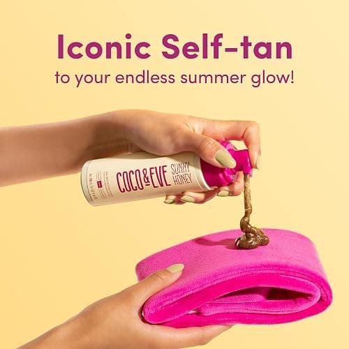 Coco & Eve Bali Bae Self Tan Set (Ultra Dark). All Natural Sunless Tanning Mousse. Instant Self Tanning Lotion with Bronzer, Mitt Applicator, Kabuki Brush and Back Applicator for Flawless Application. thumbnail 4