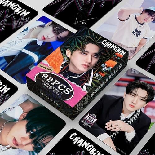 KPOPBP Photocards 60 PCS SKZ Rock Star Album Photo Cards with 32 PCS Stickers Kpop Gift Lomo Cards Merch for SKZ Boys and Girls (CHANGBIN) thumbnail 5
