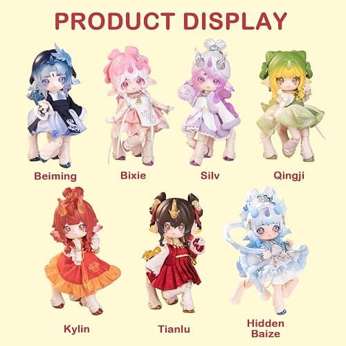 BEEMAI Antu Bestiary of All Spirits Series Single Box (Contains 1 Figure), 1/12 BJD Blind Box Cute Figures Collectibles Birthday Gift thumbnail 3