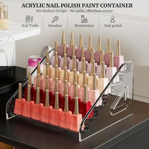 Paddie Manicure Table Nail Desk with LED Lamp & Light, Glass Cabinet Door Nail Table Station w/Dust Collector, Charging Station, Removable Acrylic Container, Cabinet and Drawer(Black-New) thumbnail 8