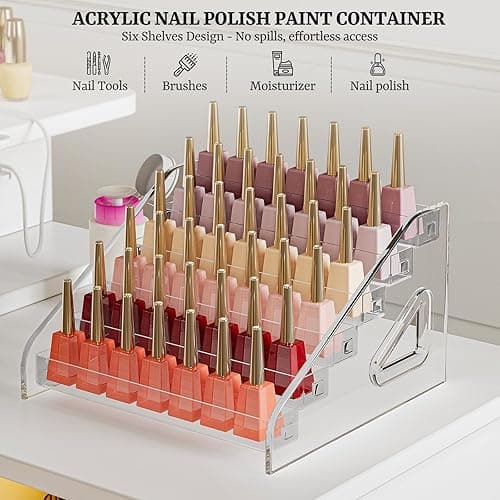 Paddie Manicure Table Nail Desk with LED Lamp & Light, Glass Cabinet Door Nail Table Station w/Dust Collector, Charging Station, Removable Acrylic Container, Cabinet and Drawer(White-New) thumbnail 9