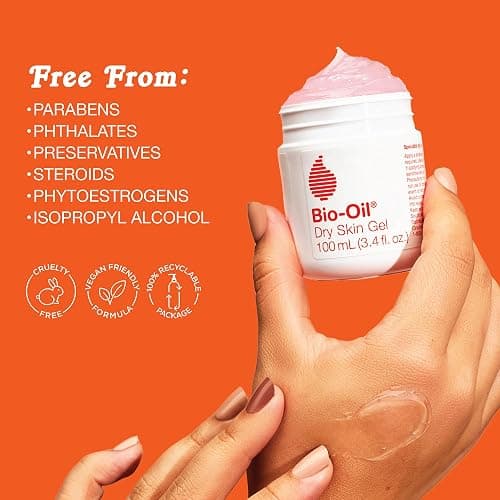 Bio-Oil Dry Skin Gel, Face and Body Moisturizer, Fast Absorbing Hydration, with Soothing Emollients and Vitamin B3, Non-Comedogenic, 6.7 Oz thumbnail 5