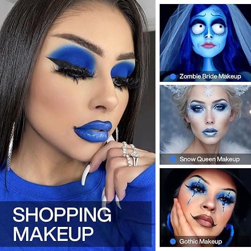 ecofavor Matte Blue Eyeshadow Palette Single with Applicator – Vibrant Navy, Royal, and Dark Blue Shades for Professional Eye Makeup – Travel-Friendly, Popular Colors for Dramatic Blue Smokey Eye thumbnail 3