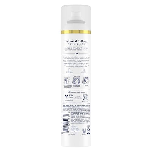 Dove Advanced Advanced Dry Shampoo Volume & Fullness Refresh & Revive Flat Hair Without Water for 2 Days of Freshness & Bounce 7.3 oz thumbnail 2