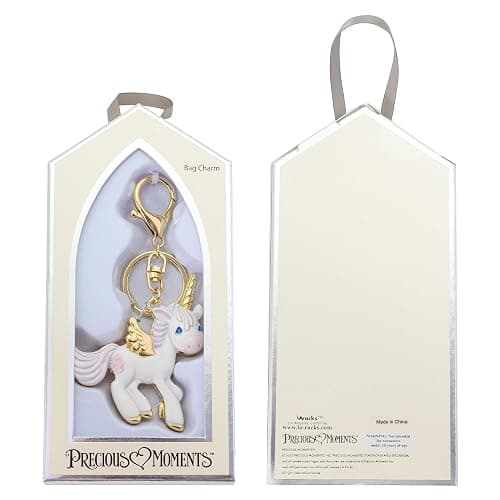 Precious Moments Unicorn Keychain & Bag Charm - Whimsical Figurine of Joy and Magic, Sentimental Gift or Thank You Keepsake for Her thumbnail 5