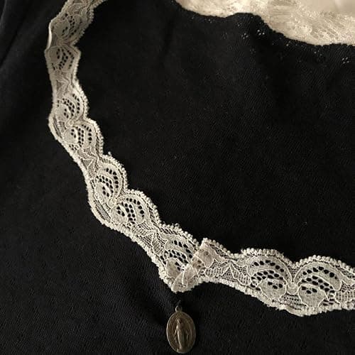 Y2K Fairy Lace Trim Top for Teen Girls Short Sleeve Slim Fit T-Shirts 2000s Tees Aesthetic Clothes thumbnail 2