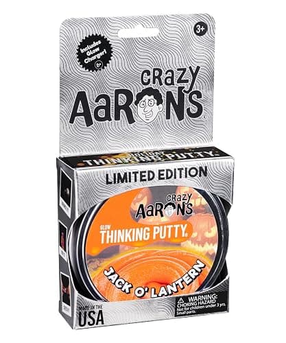 Crazy Aaron's Thinking Putty® - Jack O’ Lantern - Multi-Color Sensory Putty for Kids and Grown ups in a 4" Tin - Creative and Endless Fun, Stress Relief Therapy Toys, Never Dries Out - Made in USA thumbnail 2