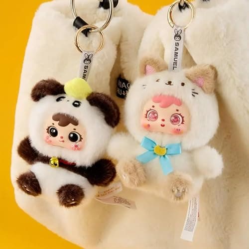 CALEMBOU Plush Blind Box, Kawaii Samuel Cute Theater Series Stuffed Blind Box Keychain, Kawaii Mystery Vinyl Plush Bag Charms Collectible for Birthday Christmas thumbnail 7