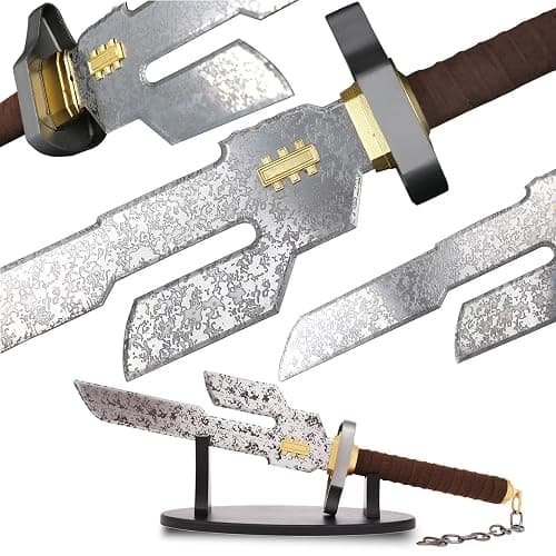 LuGlory Handcrafted Real Steel Sword - Authentic Anime Cosplay Weapon Fans - Image 1