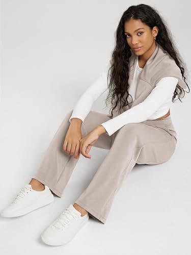 ODODOS Women's Modal Soft Wide Leg Pants with Pockets Adjustable Shockcord High Waist Casual Lounge Pants-27/29/31" Inseam thumbnail 6