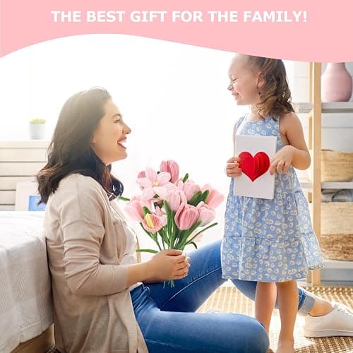 Pipe Cleaners DIY Craft Set for Tulip Bouquets, 400pcs Colourful in 4 Colours - Suitable for Gifts, Parent-Child Activity, Holiday and Home Decorations thumbnail 7