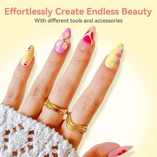Makartt Blooming Gel Nail Polish - 15ml Clear Soak Off UV LED Blossom Gel Nail Polish for Nail Decoration, Nail Painting, Blooming Effect DIY Salon Use thumbnail 5