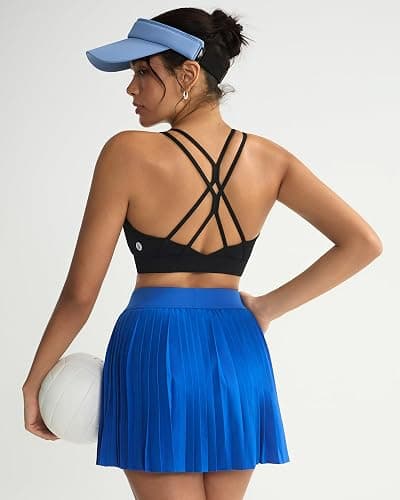 RUNNING GIRL Sports Bras for Women,Strappy Crisscross Back Padded Low Impact Running Sports Bra with Removable Cups thumbnail 7