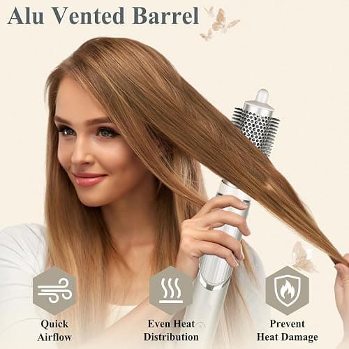 AFDD Round Brush Attachment for Shark FlexStyle Accessories, Normal Round Volumizing Brush Hair Styling Tool for Straight, Wavy, Curly, and Coily Hair thumbnail 5