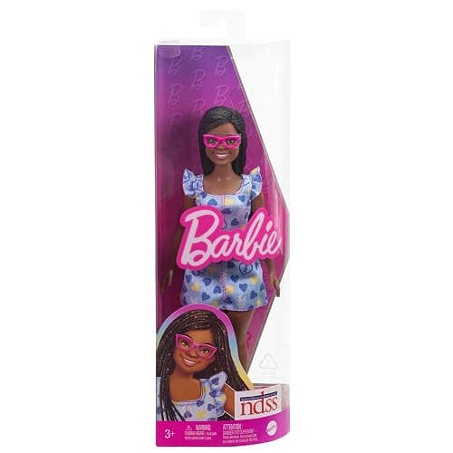 Barbie Fashionistas Doll #229, Doll with Down Syndrome Wearing Heart-Print Dress, Created in Partnership with The National Down Syndrome Society thumbnail 6