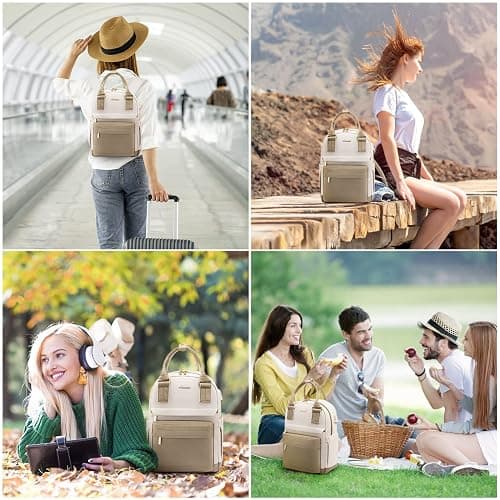 LOVEVOOK Mini Backpack for Women Stylish Waterproof Backpack Purse with USB Port, Cute Bookbag for College School Travel thumbnail 6