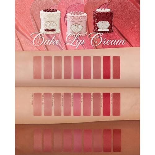 Flower Knows Strawberry Cupid Cake Lip Cream,Long Lasting Dusty Rose Matte Lipstick,Hydrating Lip Stain,Transfer & Smudge-Proof Velvet Liquid Lipstick for Girls&Women,0.17 Fl Oz(V04 Meredith) thumbnail 4