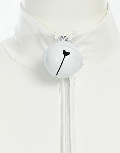 Micotaku Miraculous Cat Blanc Cosplay Costume Unisex White Elastic Leather Jumpsuit Halloween Costume thumbnail 5
