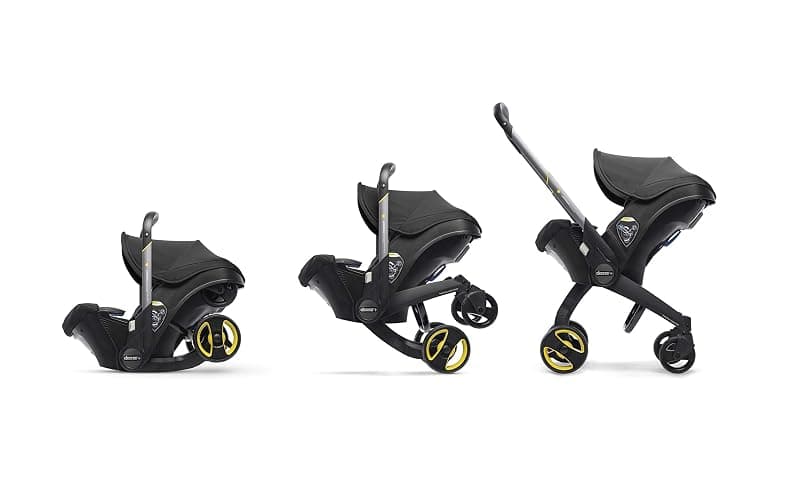 Doona+ Baby Car Seat & Travel Stroller Nitro Black - Convertible 0+ Car Seat and Pram with 5 Point Safety Harness - Ergonomic Pushchair and Travel System - ISOFIX Base Sold Separately thumbnail 6